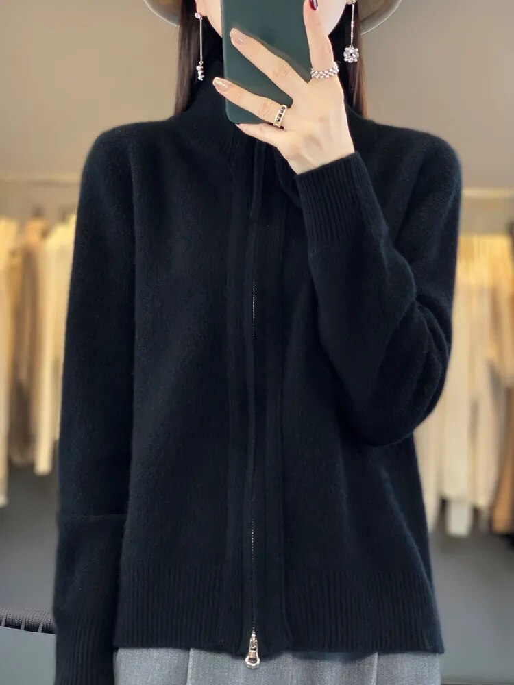 Van Berge Mode® | Cozy Zip-Up Cardigan