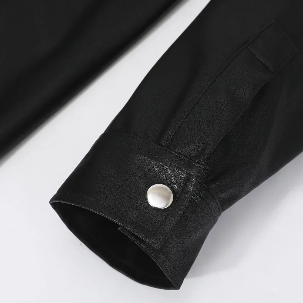 Van Elst Mode® | Kunstlederen Long Sleeve