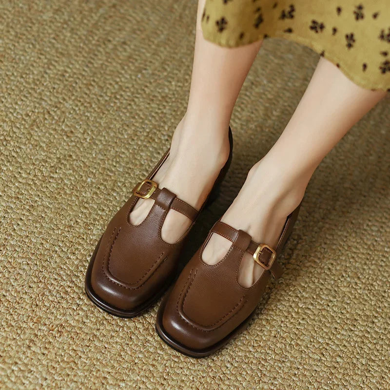 Van Elst Mode®| Elegante T-Strap Schoenen