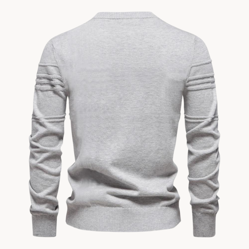 Van Berge Mode® | Katoenen Herentrui Met Streepdesign