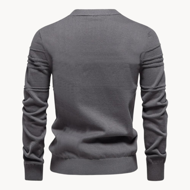 Van Berge Mode® | Katoenen Herentrui Met Streepdesign