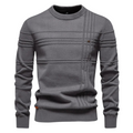 Van Berge Mode® | Katoenen Herentrui Met Streepdesign