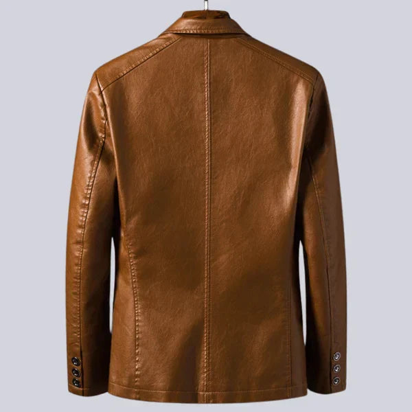 Van Elst Mode¶© | comfortabele kunstlederen heren blazer