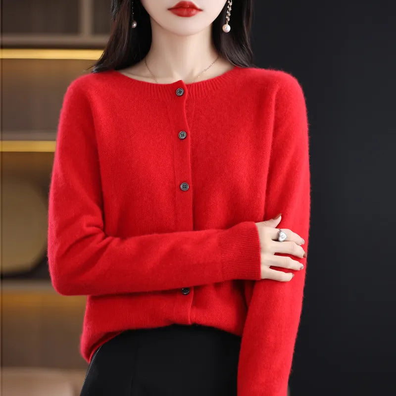 Van Berge Mode® | Elegante Knoopjes Cardigan