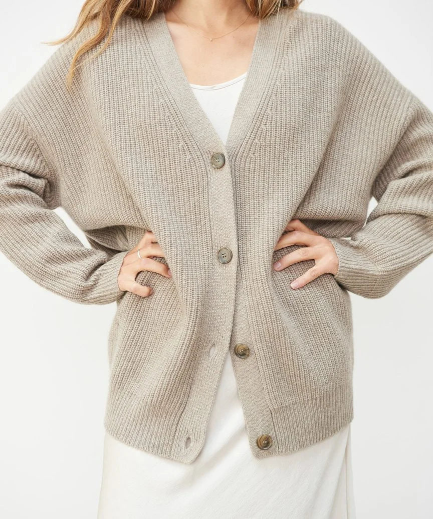 Van Berge Mode® | Elegante Knopen Cardigan