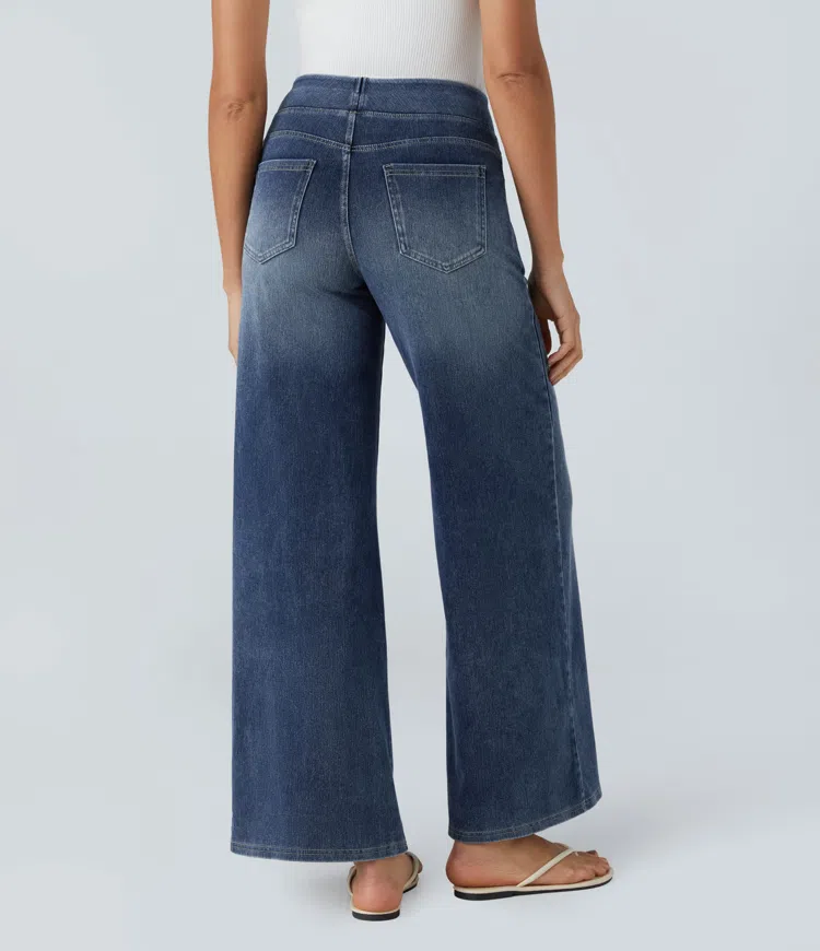 Van Berge Mode© | Comfortabele jeans met hoge taille