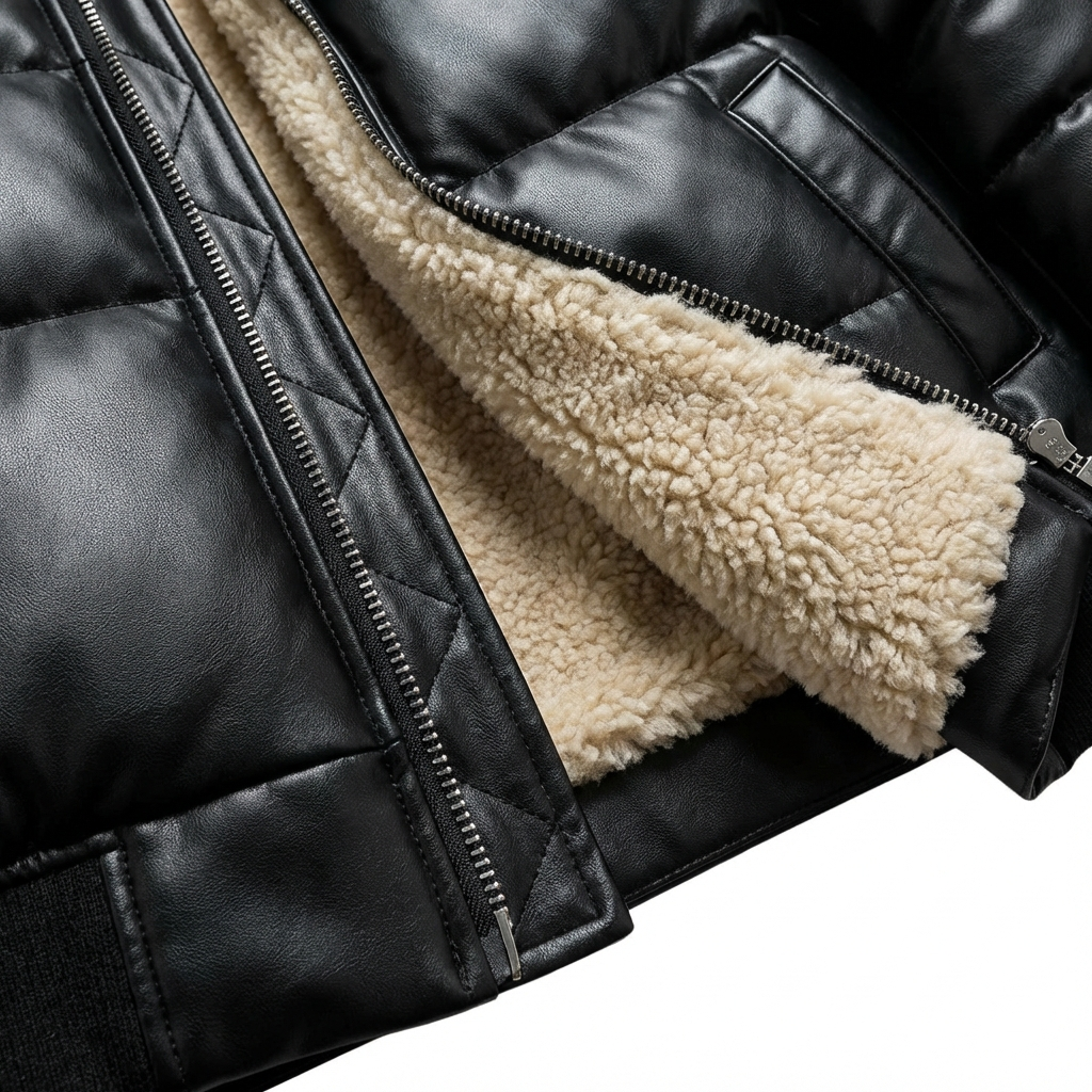 Van Berge Mode® | Warme gewatteerde jas met vintage uitstraling