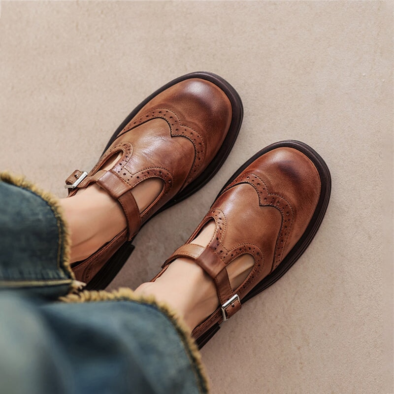 Van Elst Mode®| Elegante Everyday Kunstlederen Mary Janes