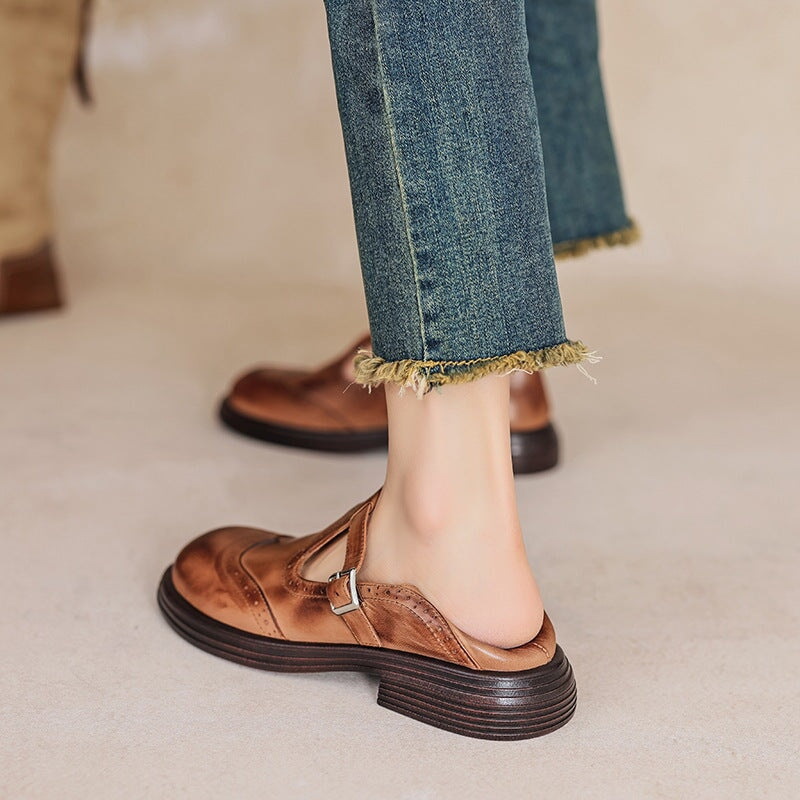Van Elst Mode®| Elegante Everyday Kunstlederen Mary Janes