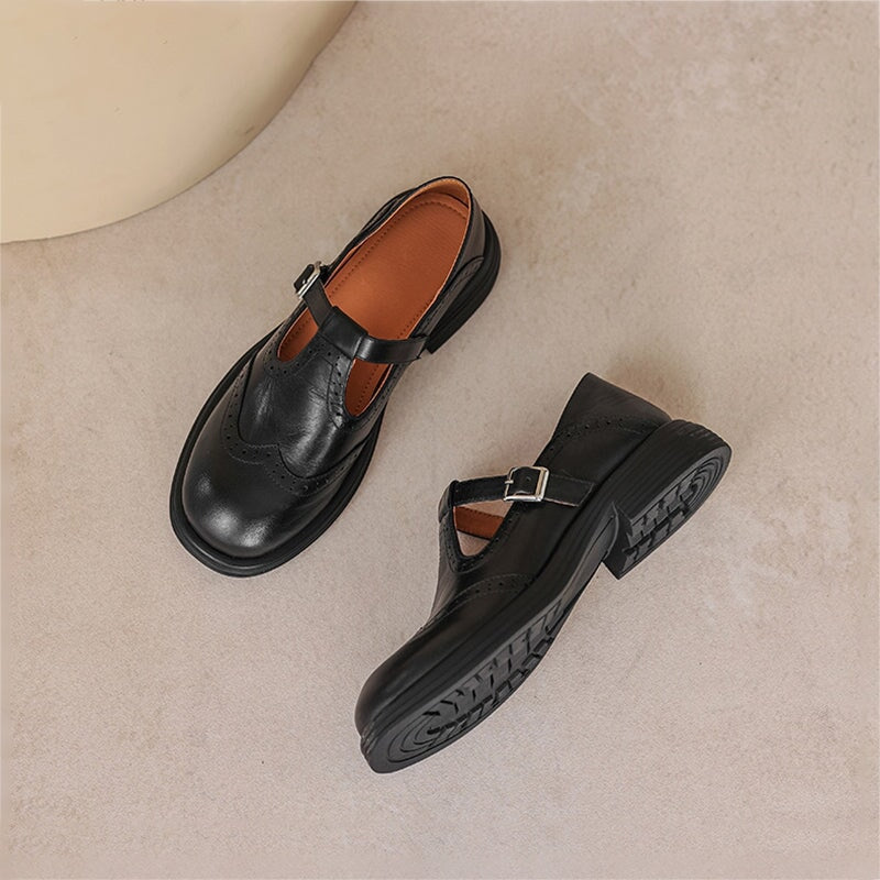 Van Elst Mode®| Elegante Everyday Kunstlederen Mary Janes