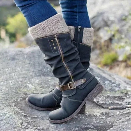 Van Elst Mode® | Enkellaarsjes met Zijkleur