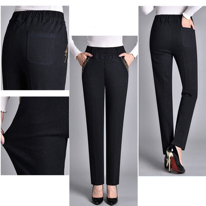 Van Berge Mode© | Damesjeans met Zijzakken en Elastische Taille