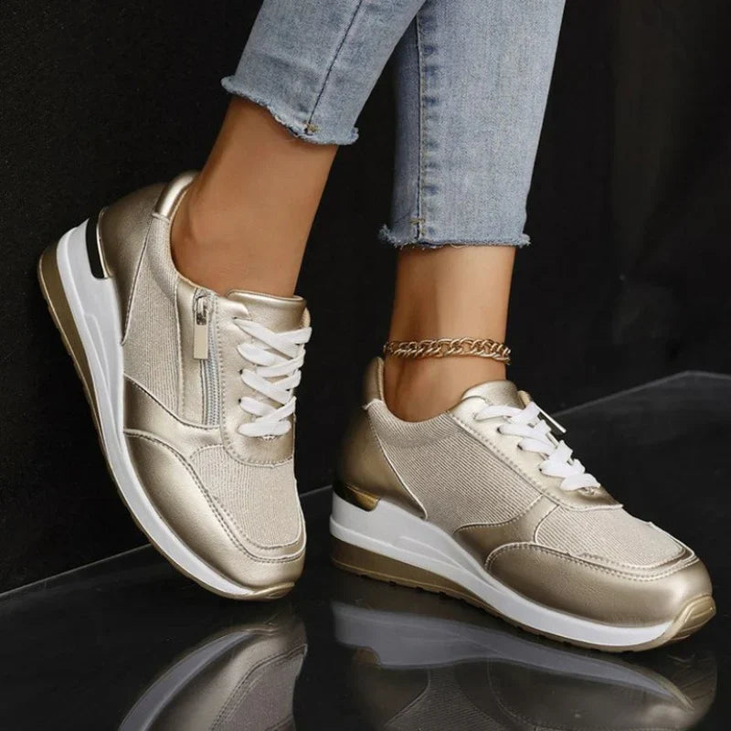 Van Elst Mode¶© | Comfortabele sneakers met veters en een zijrits voor dames