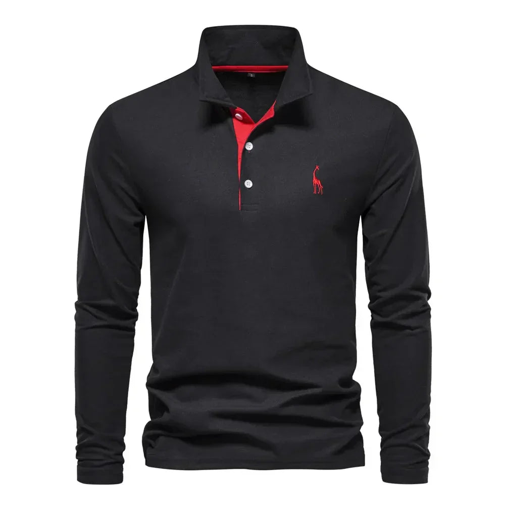 Van Berge Mode® | Polo met Lange Mouwen