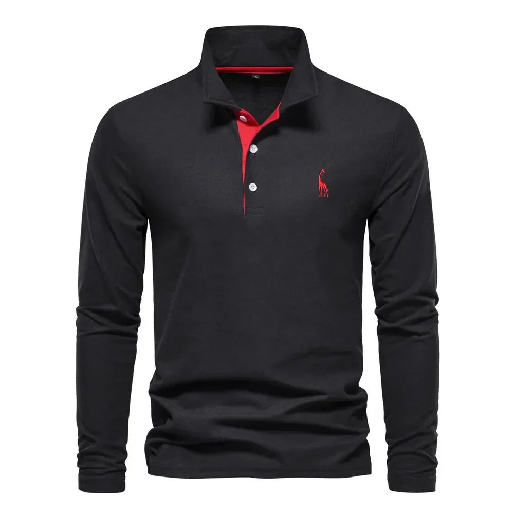 Van Berge Mode® | Polo met Lange Mouwen